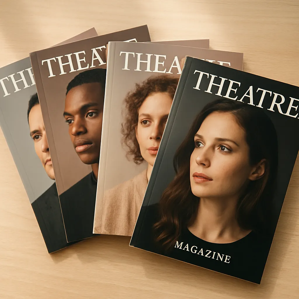 Premium theatre magazines fanned out